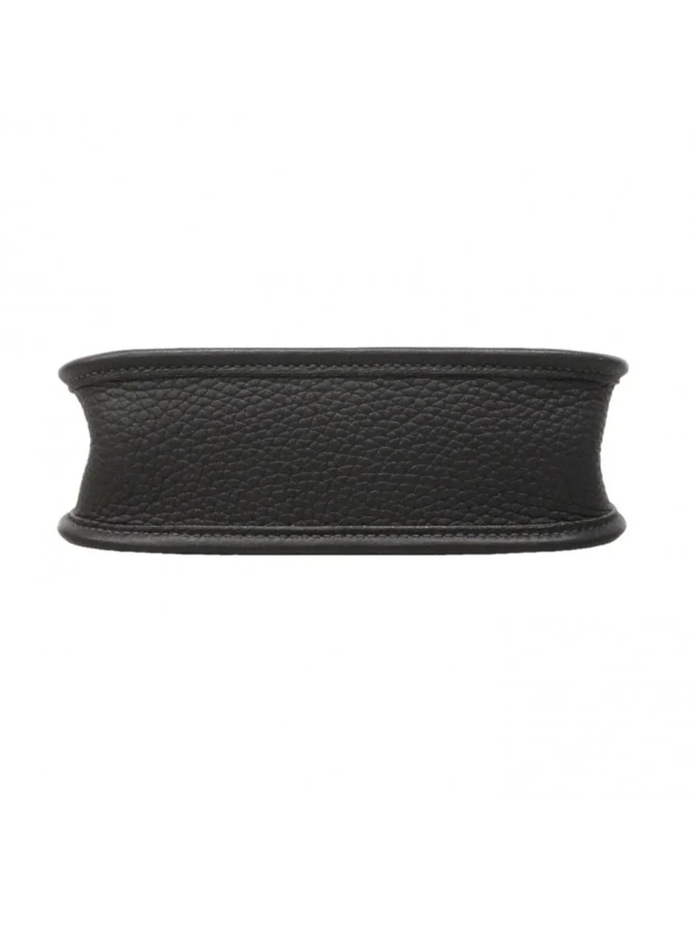 Hermes Shoulder Bag Evelyne TPM Taurillon Clemence Black Silver
